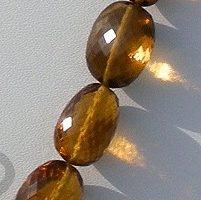 Cognac Quartz  Faceted Nuggets