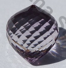 Pink Amethyst Half Drilled Gemstones