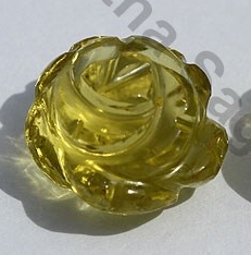 Lemon Quartz Moon Flower Cut