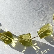Lemon Quartz  Faceted Nuggets