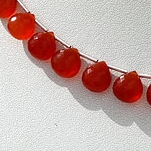 Carnelian Gemstone  Heart Briolette