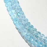 Blue Topaz carved pumpkin cut