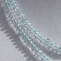 Aquamarine Gemstone  Faceted Rondelles