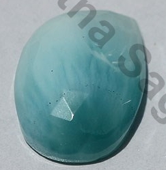 Larimar Gemstone Rose Cut Cabochon