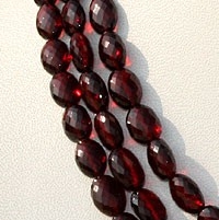 Garnet Gemstone Oval Faceted