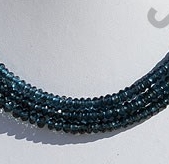 Blue Topaz Gemstone Faceted Rondelle