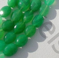 Chrysoprase Gemstone  Oval Faceted