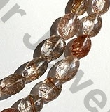 Copper Rutilated Quartz  Oval Faceted