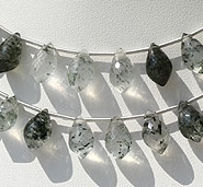 Green Moss Quartz Chandelier Briolette