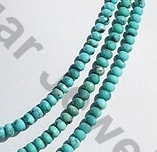 Sleeping Beauty Turquoise Rondelle Shape