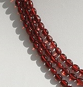 Garnet Gemstone Oval Plian