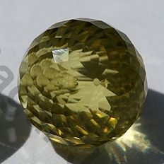 Lemon Quartz half drilled gemstones