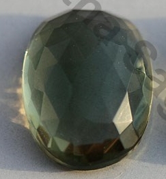 Green Amethyst Rose Cut Cabochon