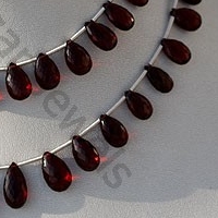 aaa Garnet Gemstone  Flat Pear Briolette