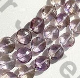 Ametrine Gemstone Faceted Coin
