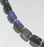 Labradorite Blue Fire Faceted Rectangle