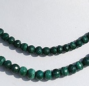 Malachite Faceted Rondelle