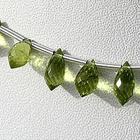 Peridot Gemstone Beads  Chandelier Briolette