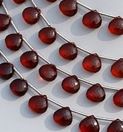 Spessartite Garnet  Heart Briolette