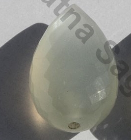 Grey Moonstone Half Drilled Gemstones