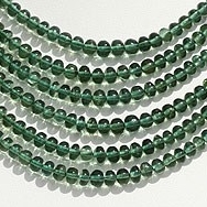 Green Apatite Plain Rondelle