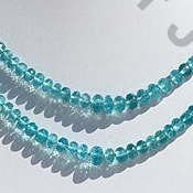 Apatite Gemstone Beads Faceted Rondelle