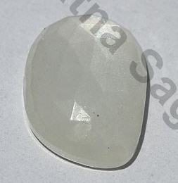 White Moonstone Rose Cut Cabochon