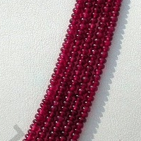 Ruby Gemstone Plain Beads