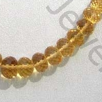 Honey Quartz  Faceted Rondelles