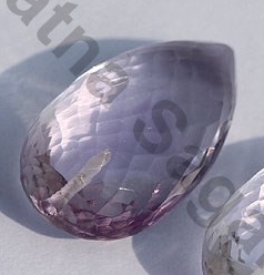 Pink Amethyst Half Drilled Gemstone