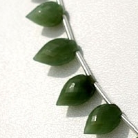 Nephrite Cats Eye Conch Briolette