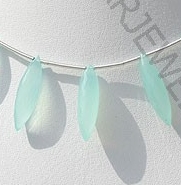 Dyed Blue Chalcedony dew drop shape