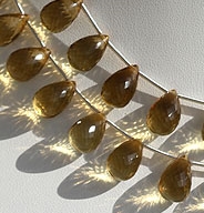 Honey Quartz  Tear Drops Briolette