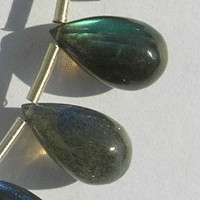 Labradorite Gemstone Tear Drops Plain