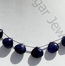 Sapphire Gemstone Heart Briolette