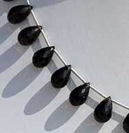 Smoky Quartz Gemstone  Tear Drops Briolette