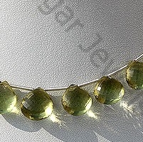 Lemon Quartz  Heart Briolette