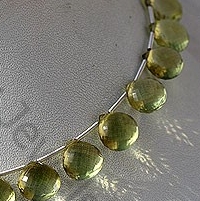 Lemon Quartz  Heart Briolette