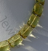 Lemon Quartz  Faceted Rectangles
