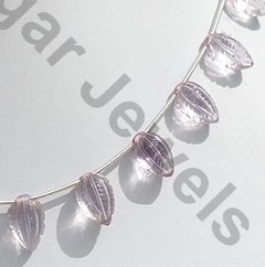 Pink Amethyst Carved Beads