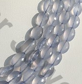 Chalcedony Gemstone Oval Faceted