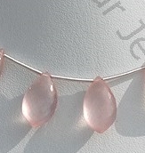 Rose Quartz Dolphin Shape Beads