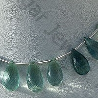 Fluorite Gemstone Beads  Tear Drops Briolette