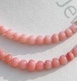 Pink Opal Gemstone Plain Beads