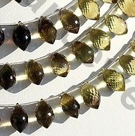 Bi color quartz chandelier briolette