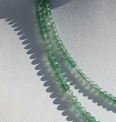 Green Strawberry Quartz Faceted Rondelle