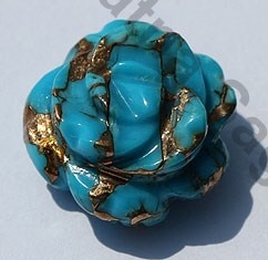 Turquoise Gemstone Half Drilled Gemstones