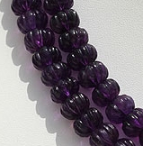 Amethyst Gemstone Carved Pumpkin