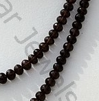 Smoky Quartz Gemstone  Faceted Rondelles