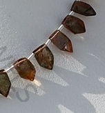 wholesale Andalusite Gemstone pentagon Beads